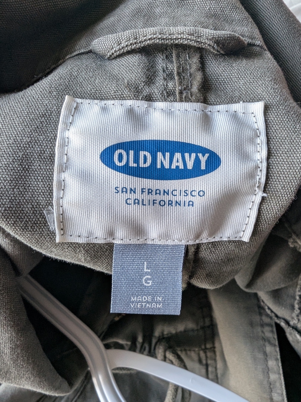 Old Navy Olive Utility Drawstring Jacket - Picture 5 of 5